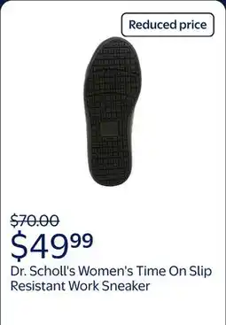 Walmart Dr. Scholl's Women's Time On Slip Resistant Work Sneaker offer