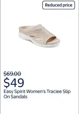 Walmart Easy Spirit Women's Traciee Slip On Sandals, Wide Width Available offer