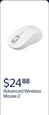 Walmart Advanced Wireless Mouse 2, White, Walmart Exclusive offer