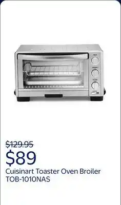 Walmart Cuisinart Toaster Oven Broiler, Tob-1010NAS offer