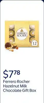 Walmart Ferrero Rocher Gourmet Hazelnut Milk Chocolate Gift Box offer
