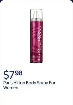 Walmart Paris Hilton By Paris Hilton Body Spray For Women offer