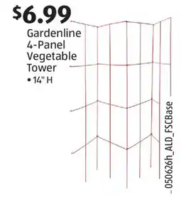 Aldi Gardenline 4-Panel Vegetable Tower offer