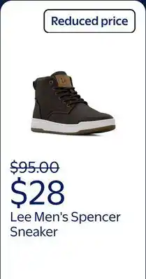 Walmart Lee Men's Spencer Sneaker offer