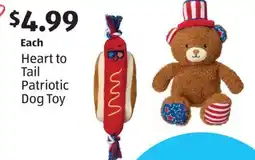 Aldi Heart to Tail Patriotic Dog Toy offer