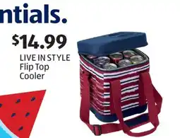 Aldi LIVE IN STYLE Flip Top Cooler offer