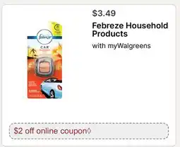 Walgreens Febreze Household Products offer