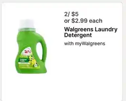 Walgreens Walgreens Laundry Detergent offer