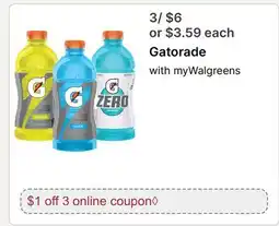 Walgreens Gatorade offer