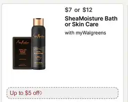 Walgreens Shea Moisture Bath or Skin Care offer