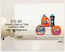 Walgreens Downy, Gain or Tide Laundry Care offer
