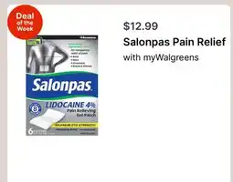 Walgreens Salonpas Pain Relief offer