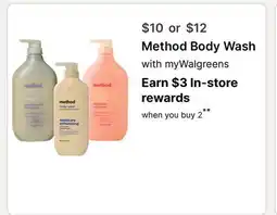 Walgreens Method Body Wash offer
