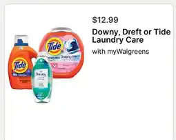 Walgreens Downy, Dreft or Tide Laundry Care offer