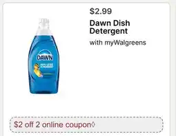 Walgreens Dawn Dish Detergent offer