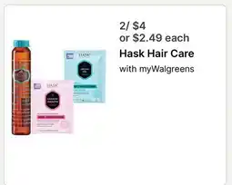 Walgreens Hask Hair Care offer