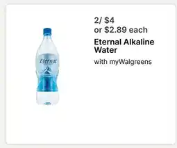 Walgreens Eternal Alkaline Water offer