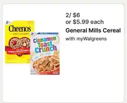 Walgreens General Mills Cereal offer