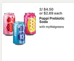 Walgreens Poppi Prebiotic Soda offer
