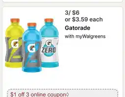 Walgreens Gatorade offer