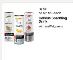 Walgreens Celsius Sparkling Drink offer