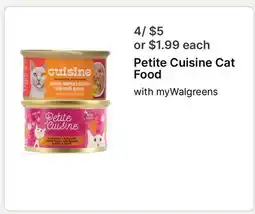 Walgreens Petite Cuisine Cat Food offer