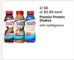 Walgreens Premier Protein Shakes offer