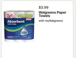 Walgreens Walgreens Paper Towels offer