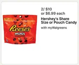 Walgreens Hershey's Share Size or Pouch Candy offer