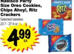Superior Grocers Nabisco Party Size Oreo Cookies, Chips Ahoy!, Ritz Crackers offer