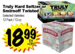 Superior Grocers Truly Hard Seltzer or Smirnoff Twisted offer