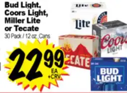 Superior Grocers Bud Light, Coors Light, Miller Lite or Tecate offer