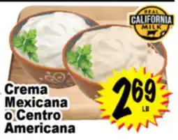 Superior Grocers Crema Mexicana o Centro Americana offer