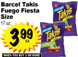 Superior Grocers Barcel Takis Fuego Fiesta Size offer