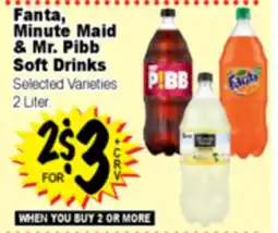 Superior Grocers Fanta, Minute Maid & Mr. Pibb Soft Drinks offer