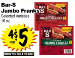 Superior Grocers Bar-S Jumbo Franks offer