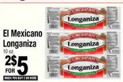 Superior Grocers El Mexicano Longaniza offer