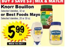 Superior Grocers Knorr Bouillon, 32 oz. or Best Foods Mayo, 20 or 30 oz offer