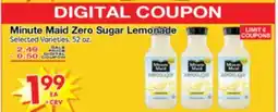 Superior Grocers Minute Maid Zero Sugar Lemonade offer
