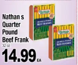 Superior Grocers Nathan's Quarter Frank Beef offer