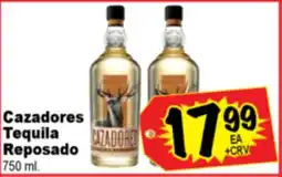 Superior Grocers Cazadores Tequila Tequila Reposado offer