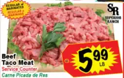 Superior Grocers Beef Taco Meat offer