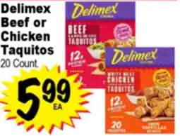 Superior Grocers Delimex Beef or Chicken Taquitos offer