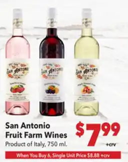 Vallarta Supermarkets San Antonio Fruit Farm Wines offer