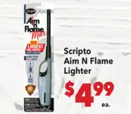 Vallarta Supermarkets Scripto Aim N Flame Lighter offer