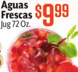 Vallarta Supermarkets Aguas Frescas offer