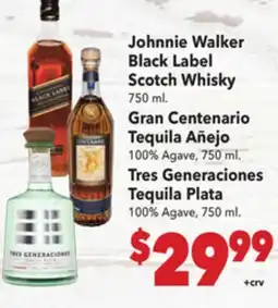 Vallarta Supermarkets Johnnie Walker Black Label Scotch Whisky offer