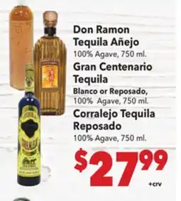 Vallarta Supermarkets Don Ramon Tequila Añejo offer