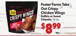 Vallarta Supermarkets Foster Farms Take Out Crispy Chicken Wings offer