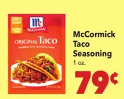 Vallarta Supermarkets McCormick Taco Seasoning offer